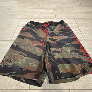 Camo CrossFit workout shorts